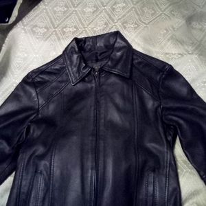Black leather jacket by paparazzi